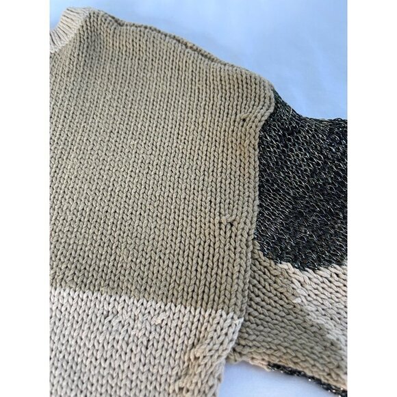 Zadig & Voltaire SZ S Master Camo Knit Mesh Sweater Asymmetrical NWOT - Picture 8 of 16